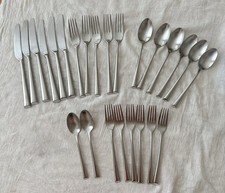 25-Piece Stainless Steel Silverware Flatware ...