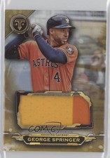 2019 Topps Triple Threads Single Jumbo Relics Gold 2/9 George Springer v1x