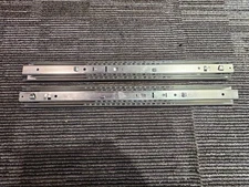 (QTY 2) Full Extension 22" Heavy Duty Drawer Slide 42.5" Extended, Zinc-Plated