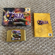 Zelda Majora’s Mask N64 - Holographic Label Gold Variant CIB