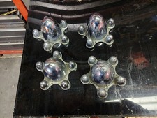 Vintage 60s Spyder Spider Caps Bullet Center Hub Cap Set Chevy 4 34 Rat Rod