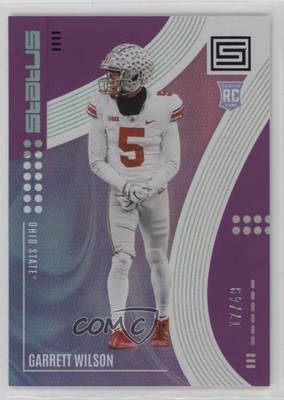 2022 Chronicles Draft Picks Status Purple 17/49 Garrett Wilson #7 Rookie RC uk2