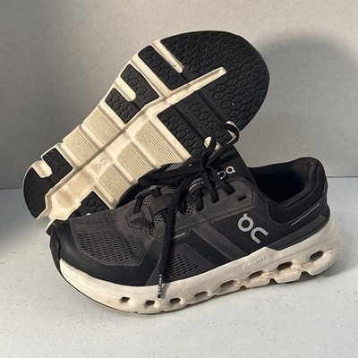 On Cloudrunner 2 Black White Eclipse Women's Size 7.5 Running Walking Shoes