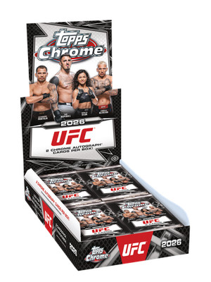 2026 TOPPS CHROME UFC HOBBY BOX (2 AUTOs) MMA Mixed Martial Arts