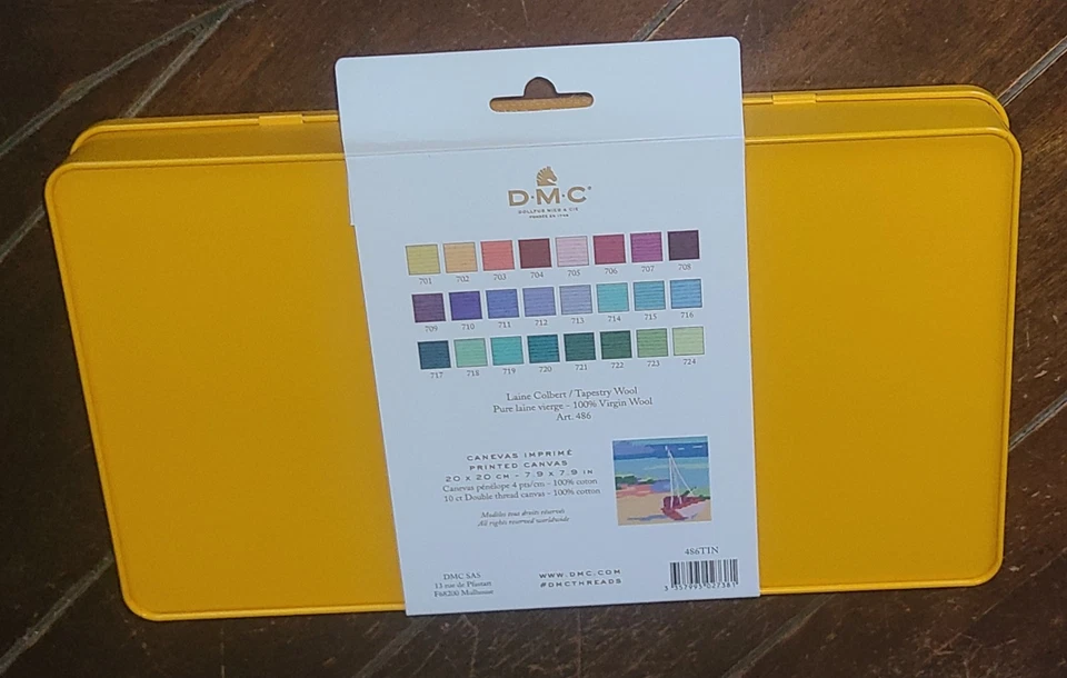 DMC 24pc LAINE COLBERT Tapestry Wool Skeins (8.7yd Per Skein) #486TIN - Image 2 of 2