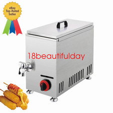21L Commercial LPG Fryer Cheese Hot Dog Stick Frying Machine Sausage Fryer