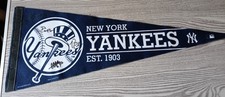 New York Yankees Felt Pennant, CC Sabathia, Robinson Cano, Nick Swicher (NO COA)