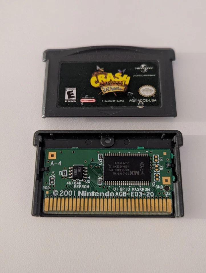Crash Bandicoot The Huge Adventure - Nintendo Game Boy Advance GBA - Tested - Image 3 of 3
