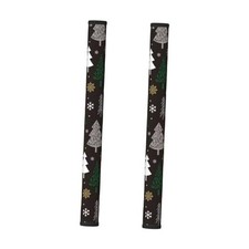 Refrigerator Door Handle Covers Fridge Handle Cover Set of 2 Christmas Tree