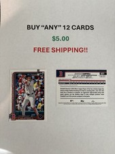 2025 Topps Update Baseball,Cards 1-175 ,Buy "ANY" 12 Cards, 5.00 Free Ship 