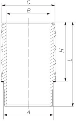 MAHLE 061 LW 00101 001 Zylinderlaufbuchse für SCANIA