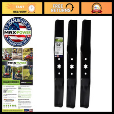 3-Blade Set for Lawn Mowers - USA Made, High-Quality Replacement Blades