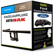 Abnehmbare Anhängerkupplung für FORD Fiesta Fliessheck 13- VI CB1 / CCN Auto Hak