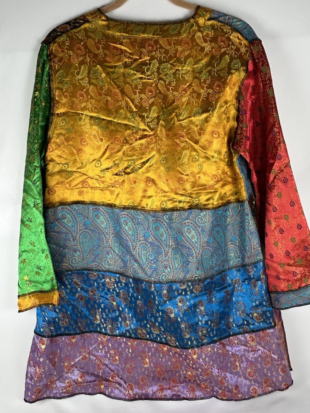 Vintage Phool Patchwork Button Front Tunic Jacket… - image 2