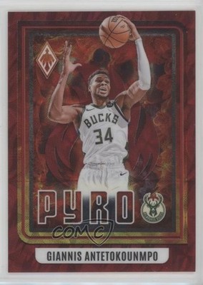 2023 Panini Phoenix Pyro International Red 73/75 Giannis Antetokounmpo #19 z6j