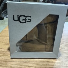 Ugg Baby Classic Boot Size 0/1 XS 0-6 months Chestnut brown suede NIB Wool