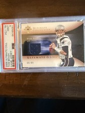 Upper Deck 2005 Ultimate Game Jerseys Tom Brady GJ-TB 9/99 PSA 9