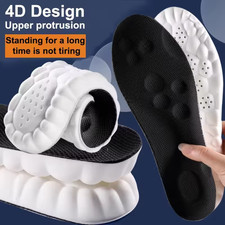 Latex Sport Insoles Soft High Elasticity Shoe Pads Orthotic Breathable Deodorant