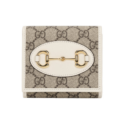 GUCCI 1955 Vintage Gold Buckle Wallet for Women 4.3x1.5x4.3 in