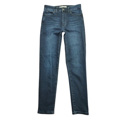 Joes Jeans 26 Womens Veles Dark Blue Denim Mid Rise Skinny Ankle Stretch Casual