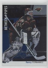2002-03 ITG Be A Player Between the Pipes 9/10 Manny Fernandez #18 2d8