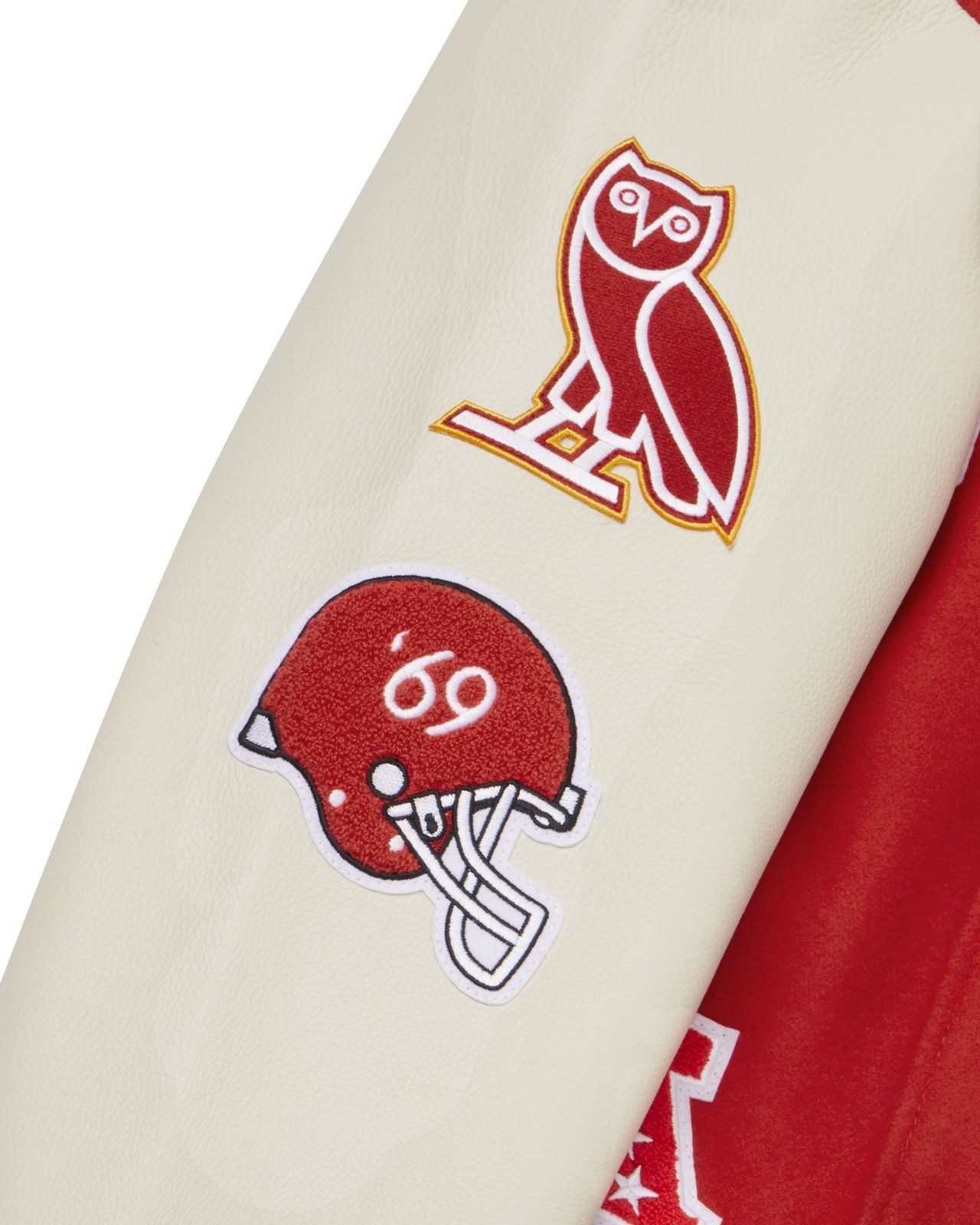 OVO x NFL Kansas City Chiefs Varsity Jacket (Medium) US DUTY FREE SHIP Authentic image 8