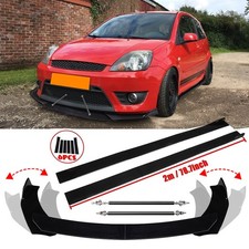 For Fiesta ST MK5 6 Mk7 MK7.5 Side Skirt + Front Bumper Lip Spoiler Splitter