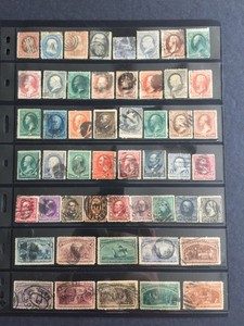 US STAMPS SC# 26 to 239 Various Early 1800's Lrg & Sm Banknotes CV $895.00 USED