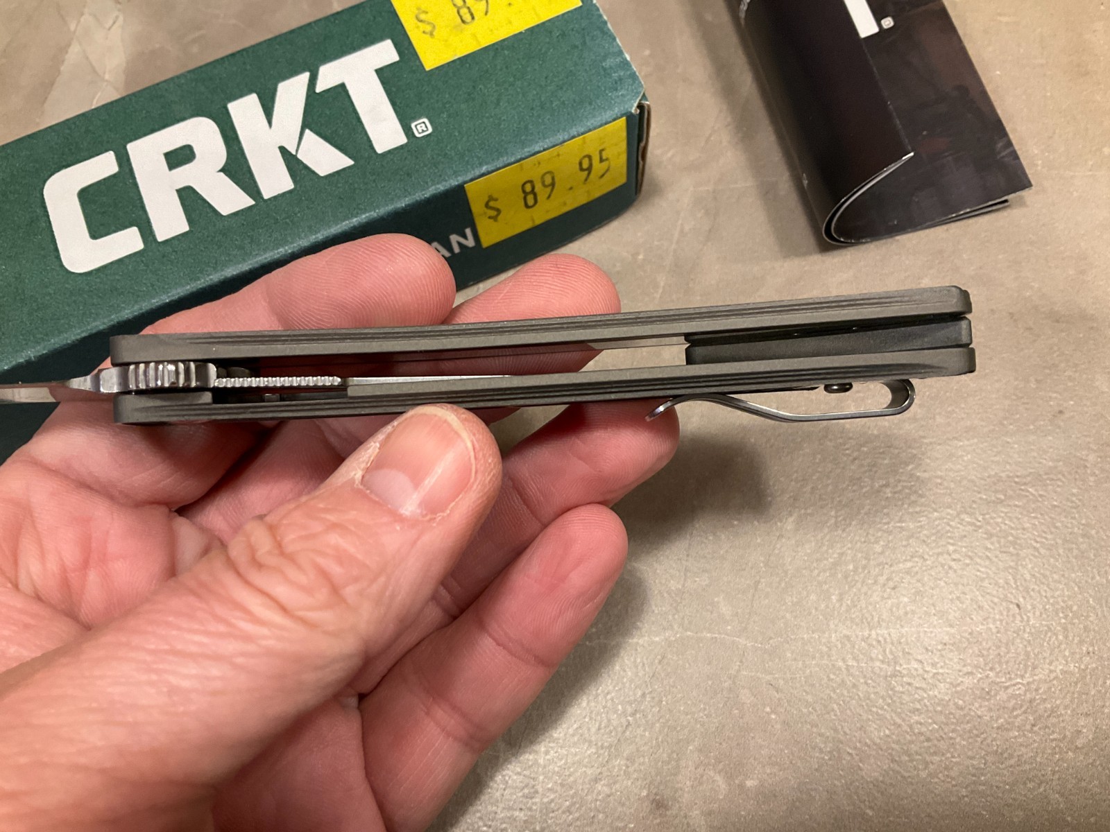 CRKT  7530 CROSSBONES Park Design Assisted Opener Pocket Knife  New in Box