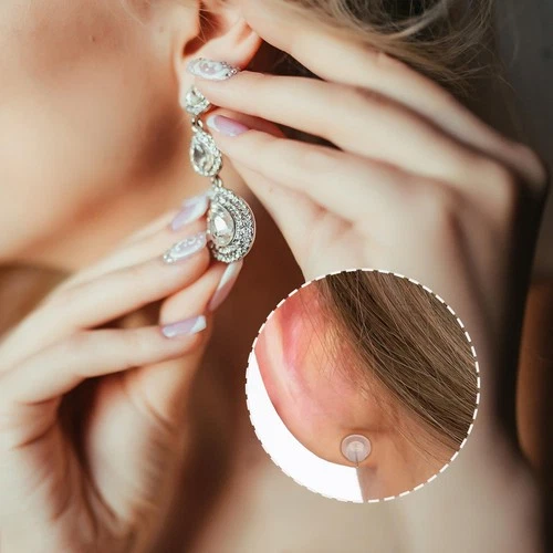 Clear Piercing Discs for Silicone Healing Earrings, Keloids & Belly  image 5