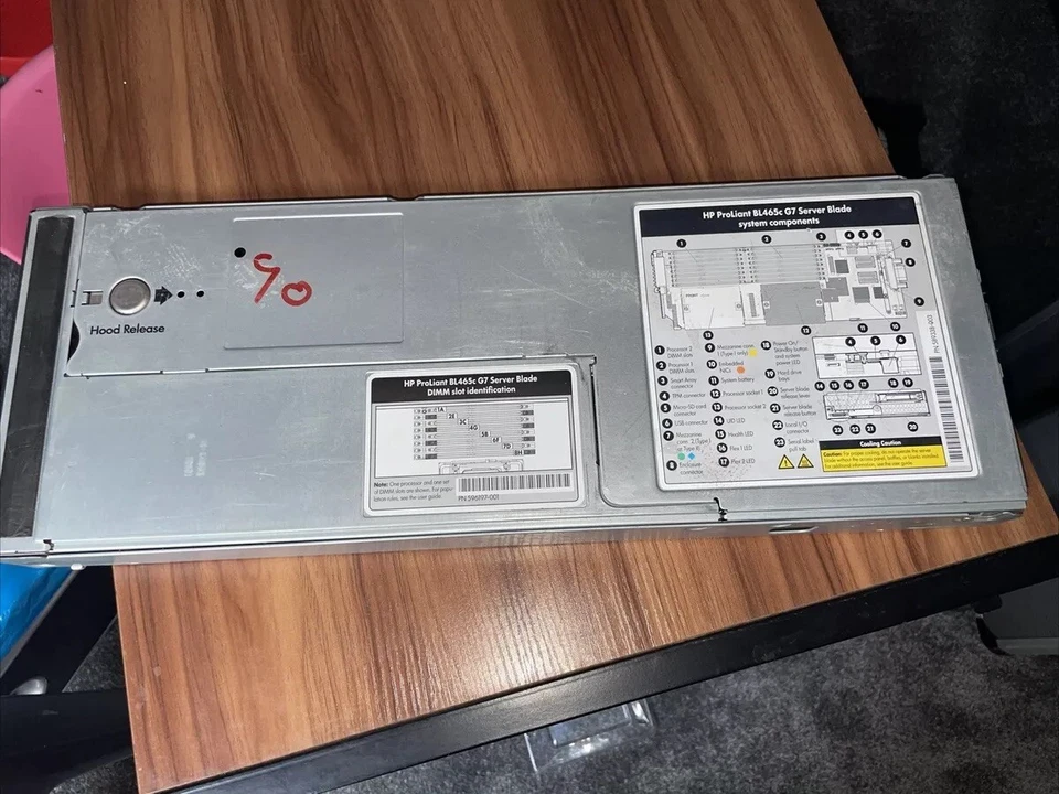 HP ProLiant BL465c G7 Blade Server 2 x AMD Opteron 12-Core 6176 300GB RAM P410i - Image 2 of 4