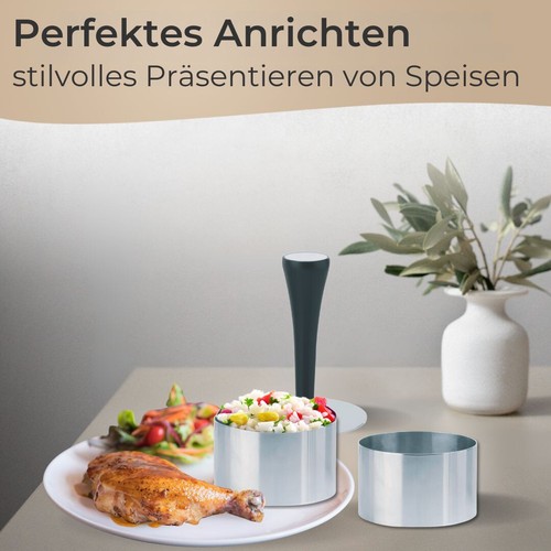 TA999 Küchenhelfer Edelstahl -Schüssel, Ofenzange, Speiseringe, Panierschalen - Bild 20 von 30