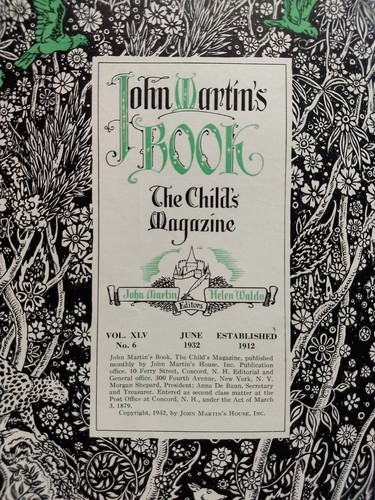 Vintage original JOHN MARTIN'S BOOK The Child's Magazine June 1932 Vol XLV No. 6 - Picture 2 of 12