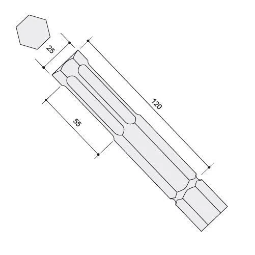 HILTI TE 1000 AVR CHISEL / POINT / BOLSTER / CLAY SPADE - Image 2 of 4