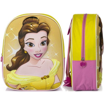 Zaino asilo principesse disney bambina scuola materna zainetto da bimba 3d  bella | eBay