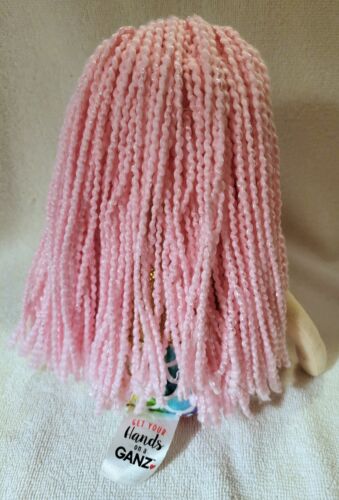Bambola peluche Ganz 17" sirena pioggia luccicante baia coda arcobaleno capelli rosa - Foto 8 di 11
