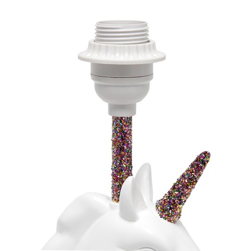 Simple Designs Sparkling Blue and White Unicorn Table Lamp - Picture 47 of 71