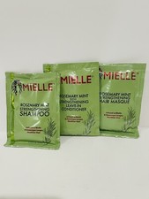 Mielle Rosemary Mint Strengthening Shampoo, Leave-In Conditioner, Masque