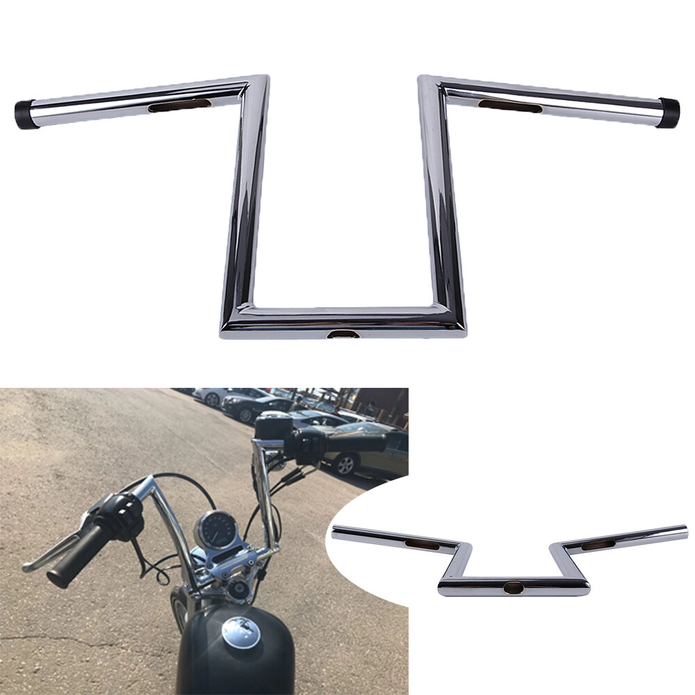 パーレー　ワンドロップ 1'' Motorcycle Handlebars Z Bar Drag Bar Chrome For Harley