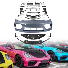 For 2013-16 PORSCHE 981 Cayman BOXSTER & S GTS Front Bumper Kit W/DRL Fog Lights
