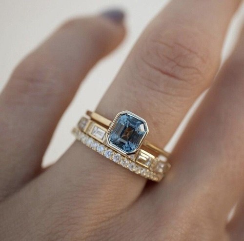Size 5-11 Jewelry Elegant Cubic Zirconia Women Wedding Ring Ring - Bild 25 von 32