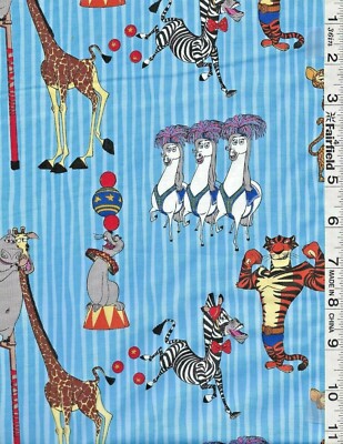 Disney Madagascar 3 Circus Friends Blue Stripe   20''
