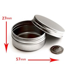 3 x 50ml Empty Cosmetic Screw Top Pots/Jars/Tins travel Crafting *BEST BUY* jla3