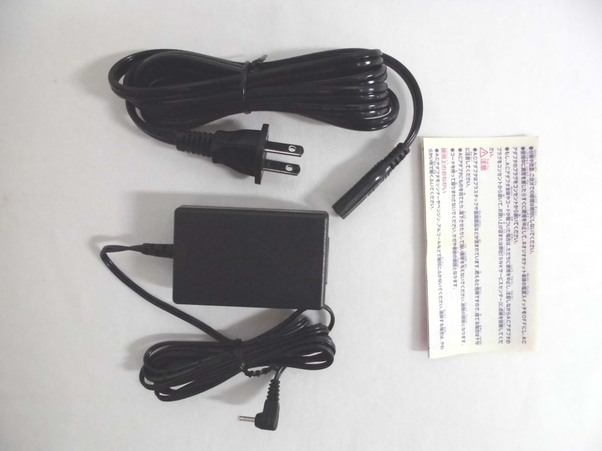 ネオジオポケット　カラー　 ACアダプタ　電源　コード　純正品 ネオジオポケットカラー ACアダプタ電源コード純正品