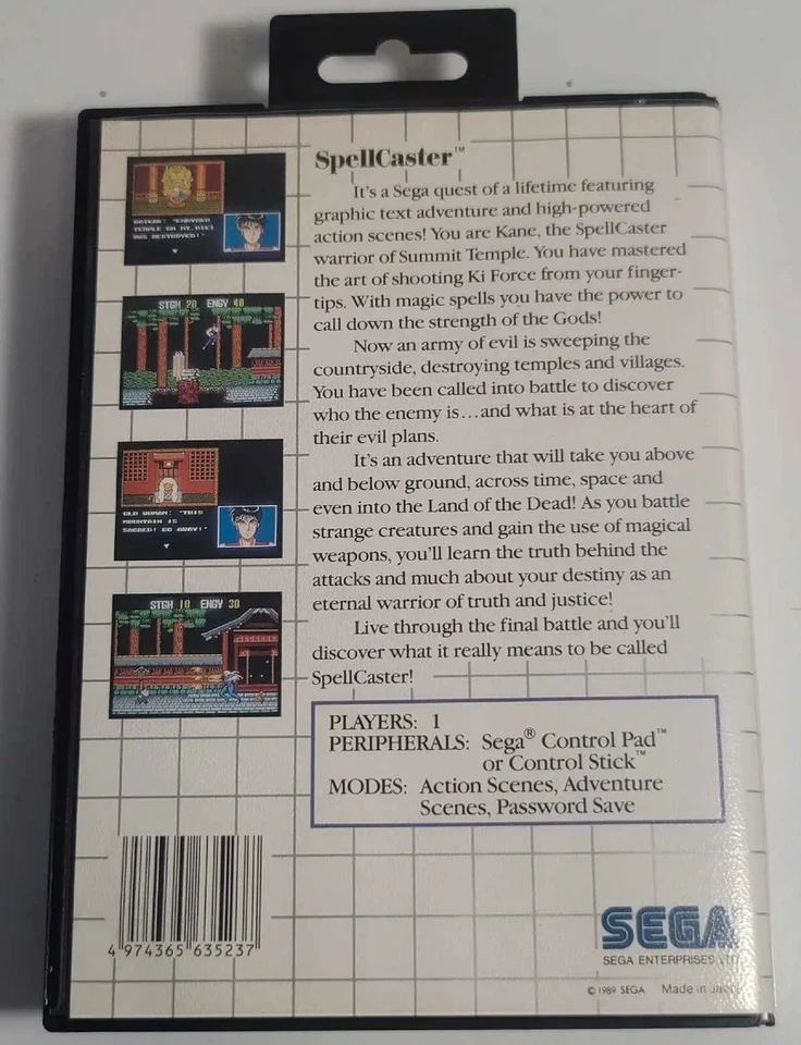 SpellCaster (Sega Master, 1989) CIB, Untested - Image 2 of 4