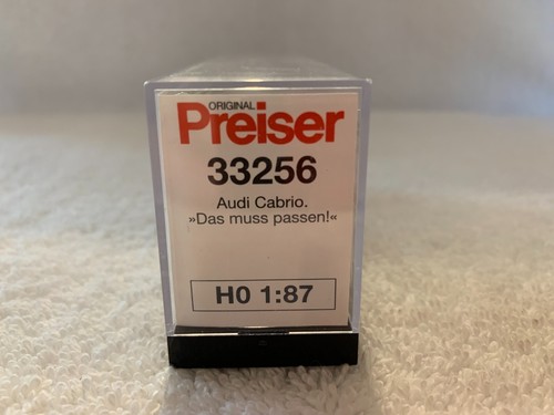 Preiser #33256 HO Scale Audi Convertible "Everything Must Fit" 4 pieces - Picture 5 of 5
