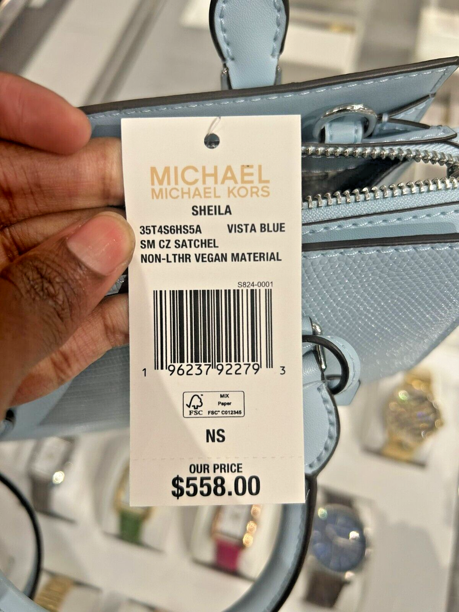 Michael Kors Sheila SM Non-Leather Vegan CZ Satchel Michael Kors Sheila SM Non-Leather Vegan CZ Satchel