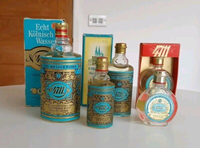 Vintage Nr 4711. EAU DE COLOGNE - COLLECTION OF 5 - 150ML, 50ML, 30ML, 25ML, 25ML