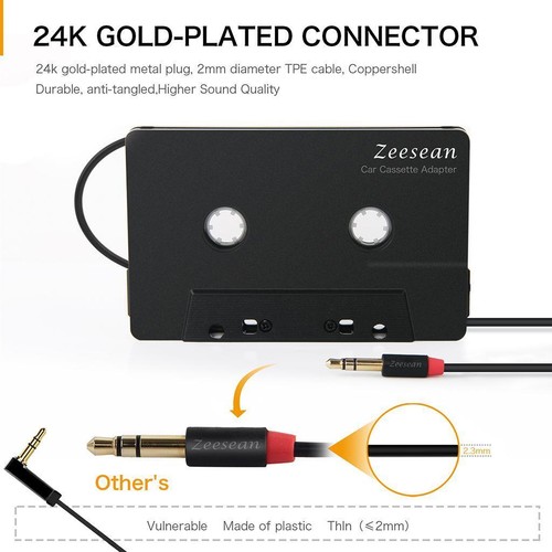 Cassette de voiture vers adaptateur AUX Adaptateur de bande Bluetooth sans - Afbeelding 4 van 7