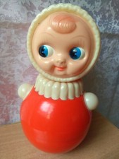RARE USSR VINTAGE Soviet RUSSIA doll toy Nevalyashka Plastic Roly Poly children